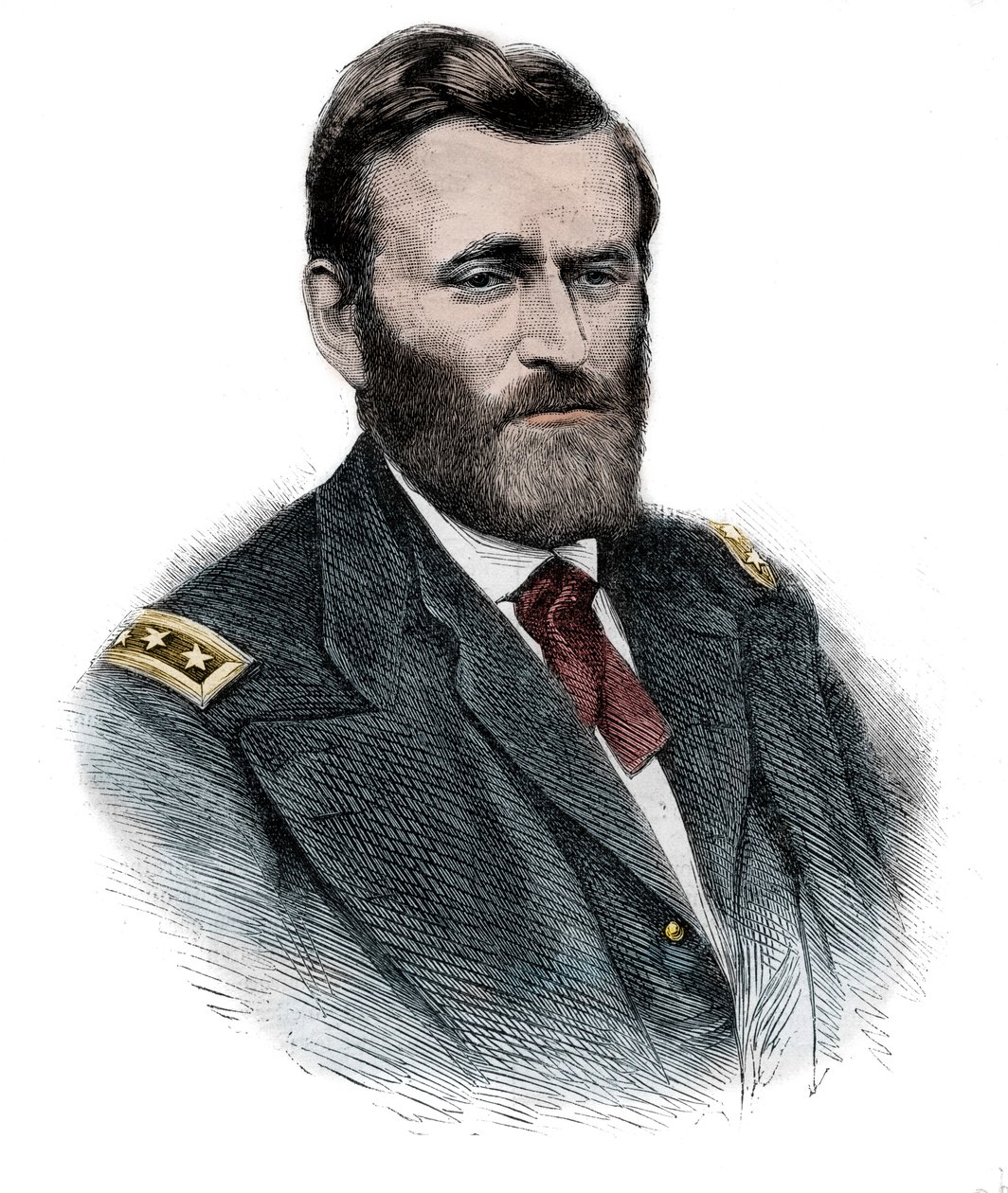 General Grant - Portrét nordistického generála Ulyssese Simpsona Granta (1822-1885). od Unknown artist