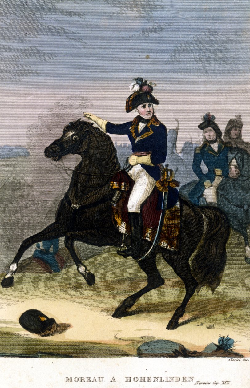 Generál Jean Victor (Jean-Victor) Moreau v Hohenlindenu 3. prosince od Unknown artist