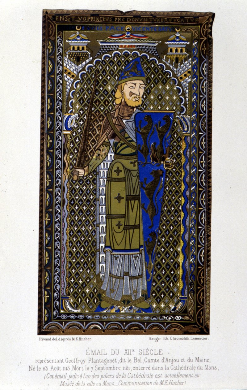 Geoffroy Plantagenet - smalt od Unknown artist