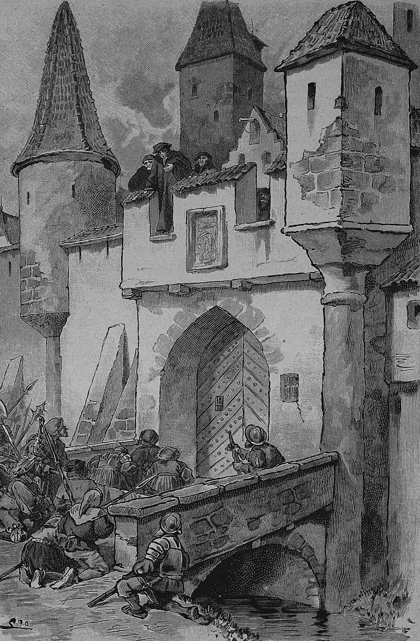 Německá selská válka (1524-1526): Johann Eberlin Gunzburg byl německý teolog a sociální reformátor, Reformace ve Frankách. od Unknown artist