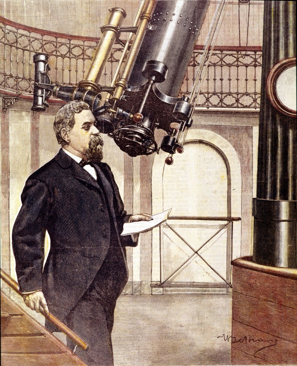 Giovanni Virginio Schiaparelli, italský astronom (b v Savigliano, Piemont od Unknown artist