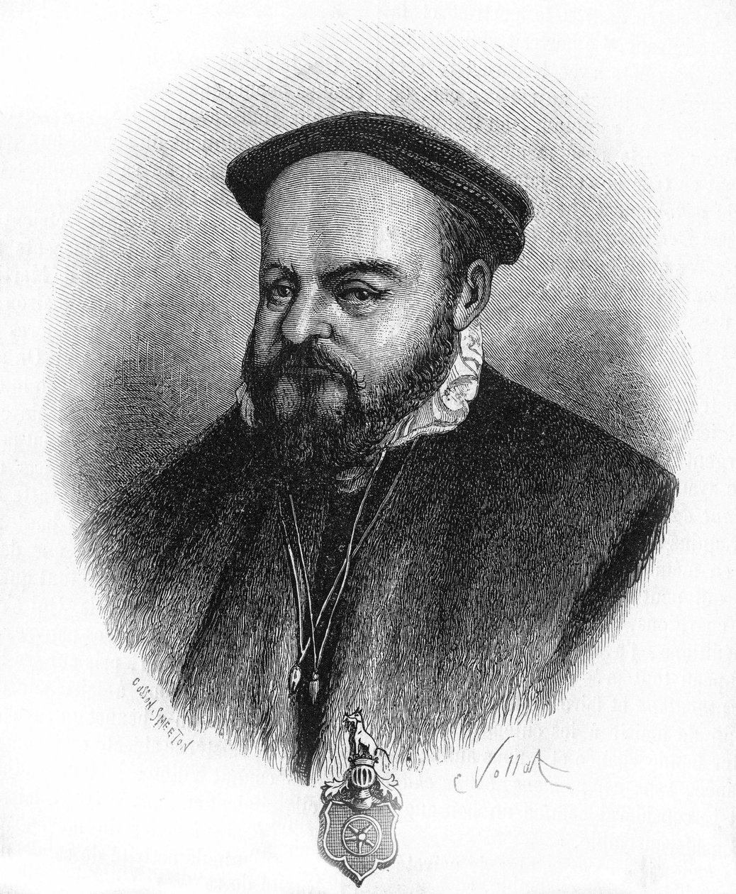 Gotz von Berlichingen nebo Gottfried von Berlichingen, dit Gotz se železnou rukou, anglicky Gotz „“ Main de Fer““ německý rytíř (1480 a 1562). od Unknown artist