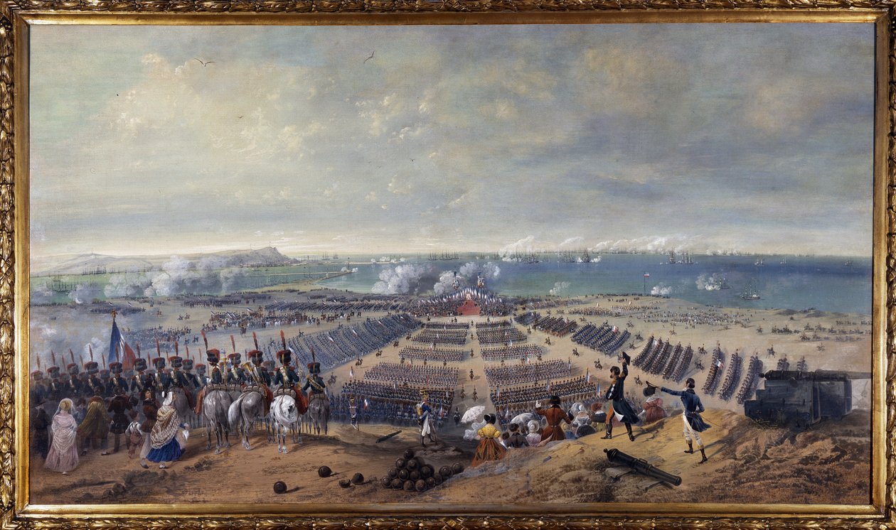 Velká přehlídka ve vojenském táboře Boulogne od Unknown artist