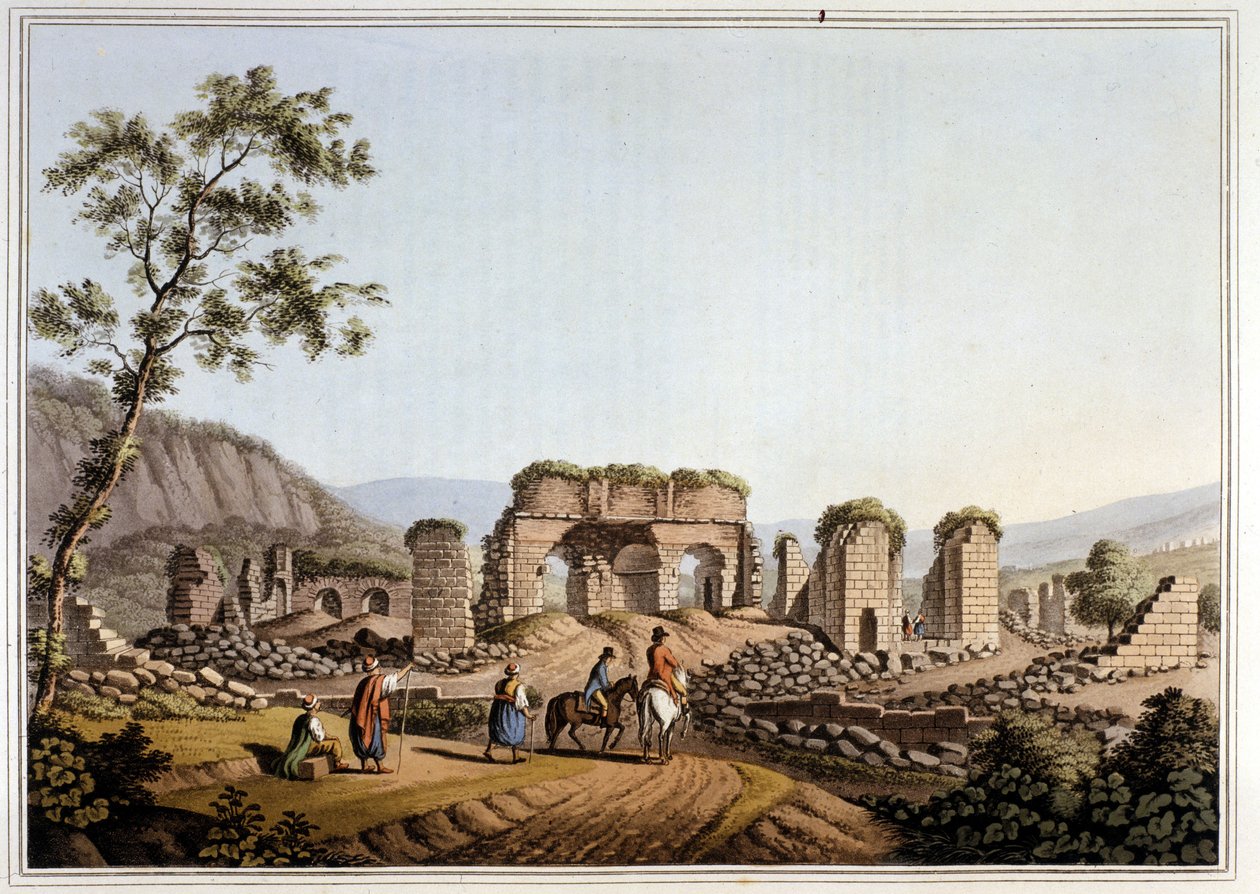 Řecko. Ruiny chrámu Diany (artemis) v Efezu od Unknown artist
