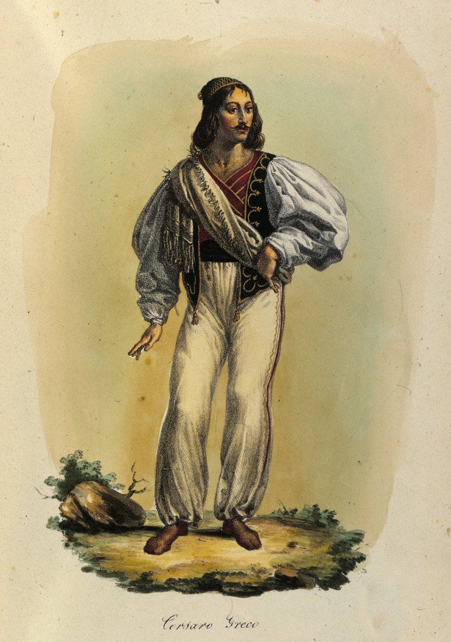 Řecký pirát z 18. století. od Unknown artist