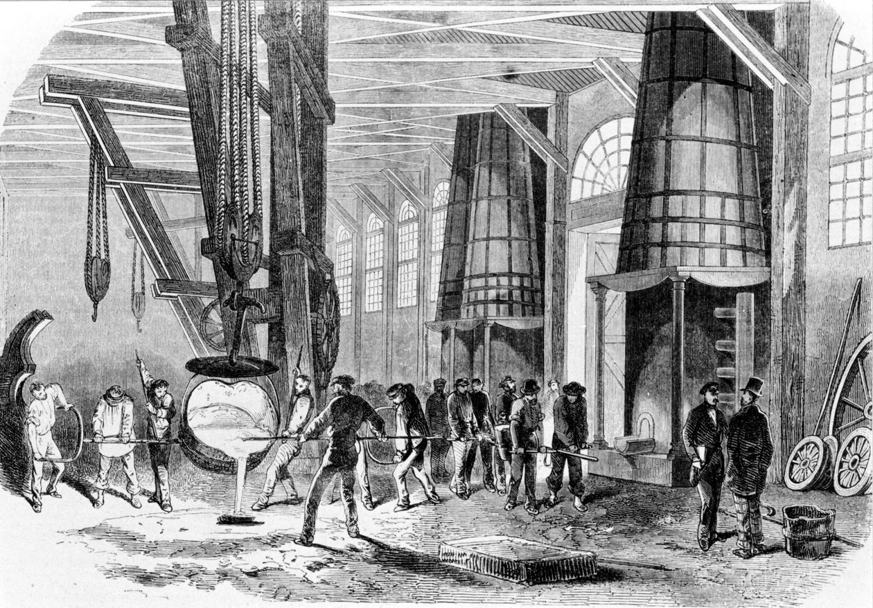 Slévárna Grenelle v roce 1885. od Unknown artist
