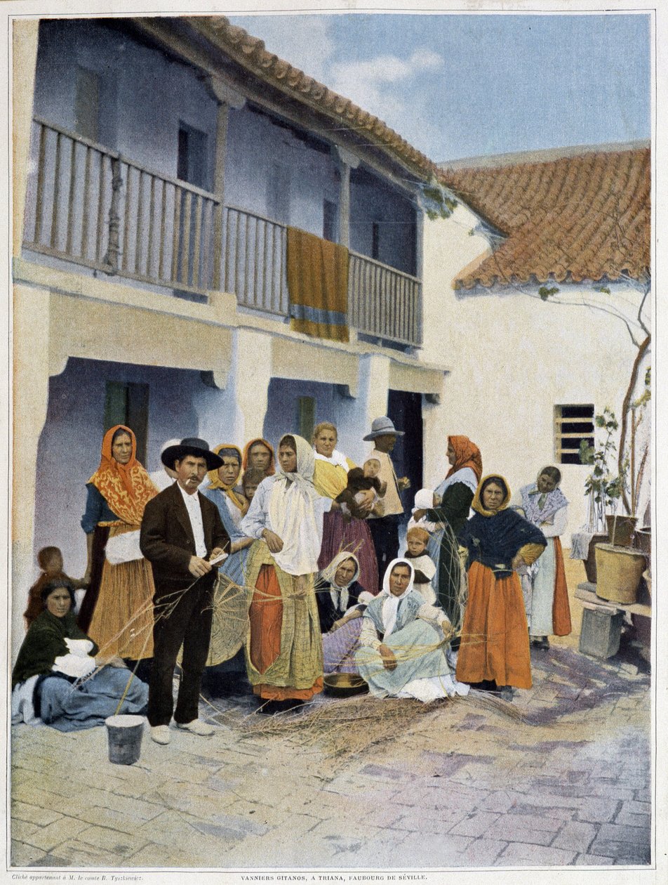 Skupina cikánů v Trianě, předměstí Sevilly od Unknown artist
