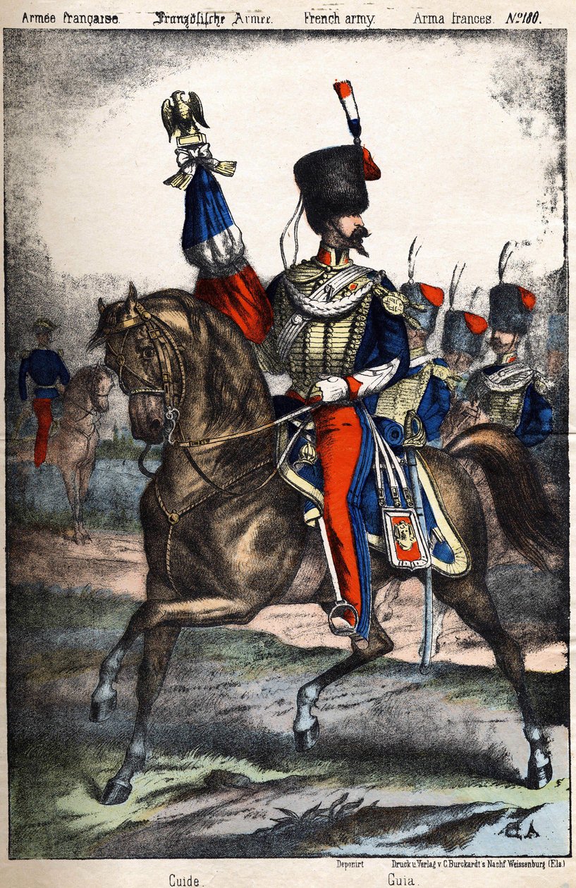 Průvodce po francouzské Armee. sd. rytina 19. století. od Unknown artist