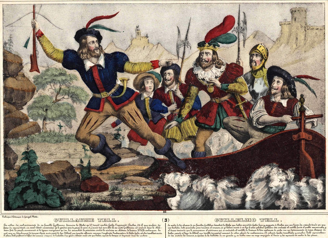 Guillaume Tell (William Tell) objeví šíp od Unknown artist