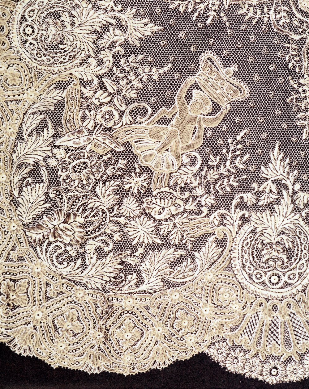 Krajkový kapesník z Bruselu od Unknown artist