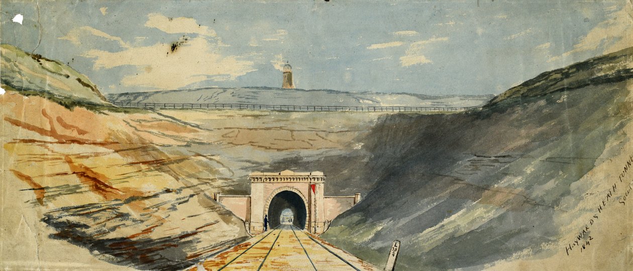 Haywards Heath Tunnel, jih od Unknown artist