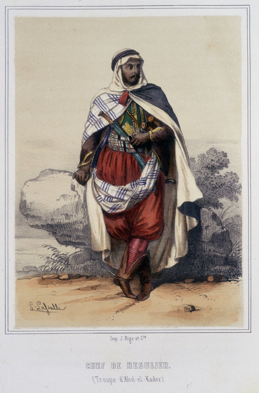 Vedoucí znovuzískání v Alžírsku během druhé poloviny 19. století. od Unknown artist