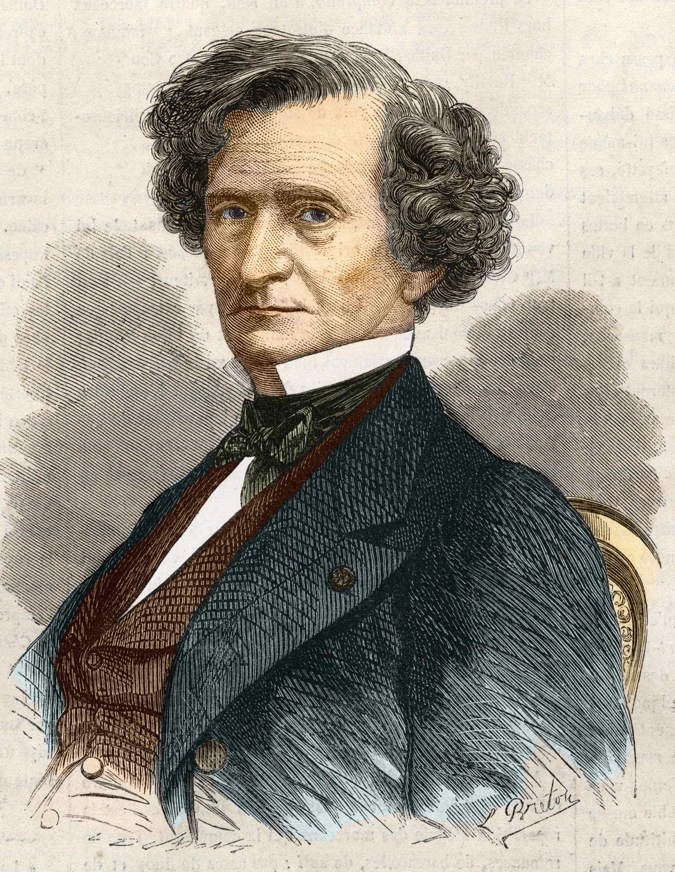 Hector Louis Berlioz francouzský skladatel (1803-1869). od Unknown artist