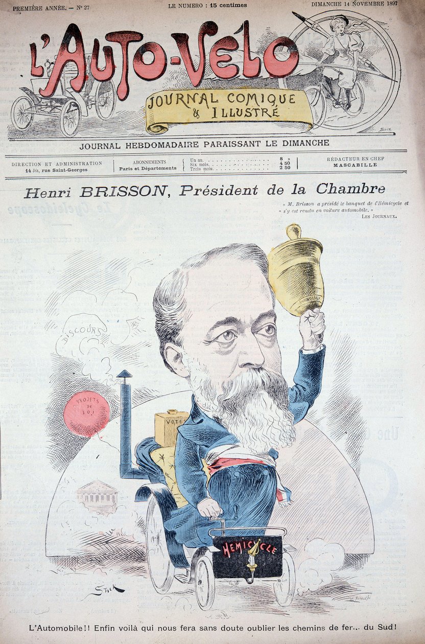 Henri Brisson en automobile (předseda komory) - v „“l