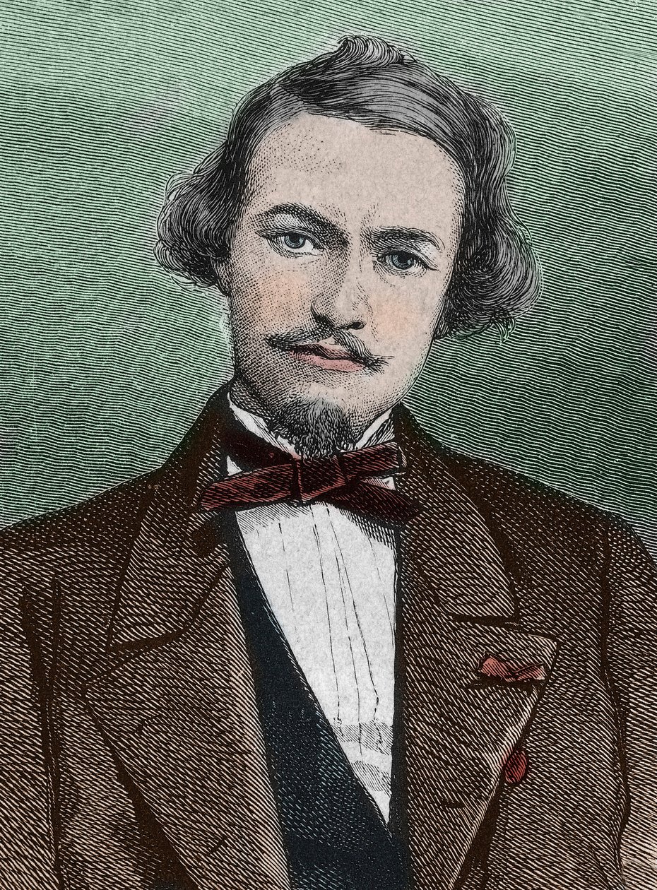 Henri Duveyrier (1840-1892), francouzský cestovatel - portrét Henriho Duveyriera, orientalisty, francouzského cestovatele a geografa od Unknown artist