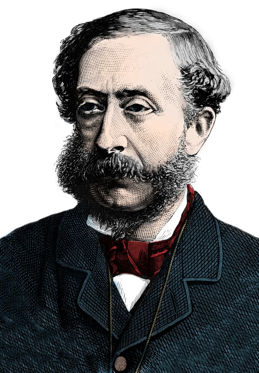 Henry Howard Molyneux Herbert, 4. hrabě z Carnarvonu (1831-1890) - Portrét Henryho Herberta, 4. hrabě z Carnarvonu (1831-1890) - Rytina od Unknown artist