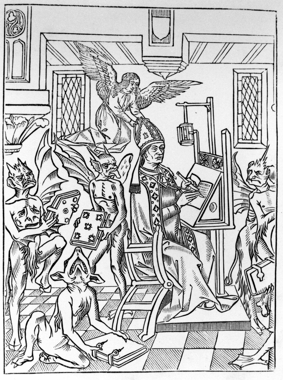 Hereze a pravoslaví zpochybňující teologa. od Unknown artist