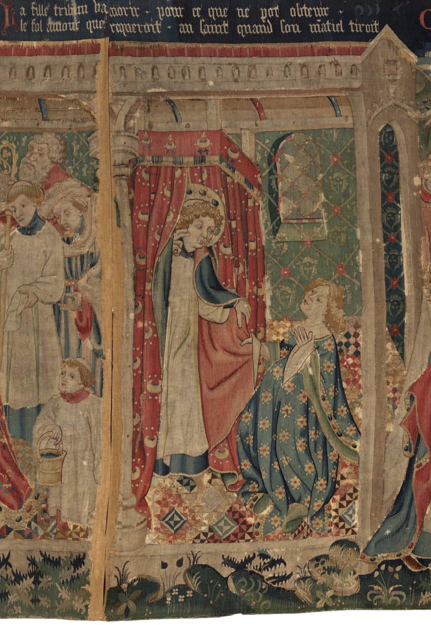 Historie Saint Piat a Saint Eleuthère, scéna 11: Pokušení Saint Éleuthère od Unknown artist