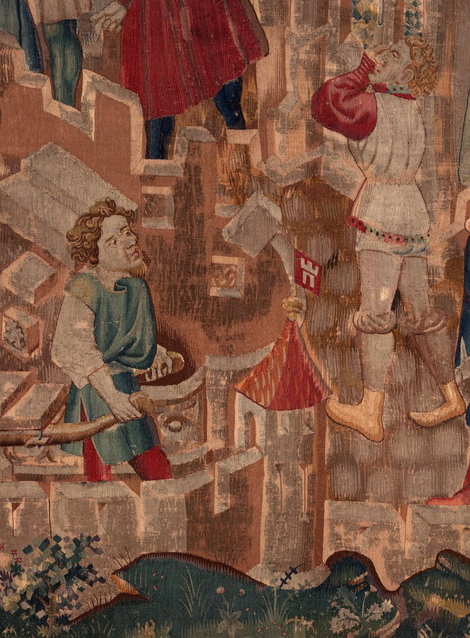 Historie Saint Piat a Saint Eleuthère, scéna 6 Detail uprostřed středu. od Unknown artist