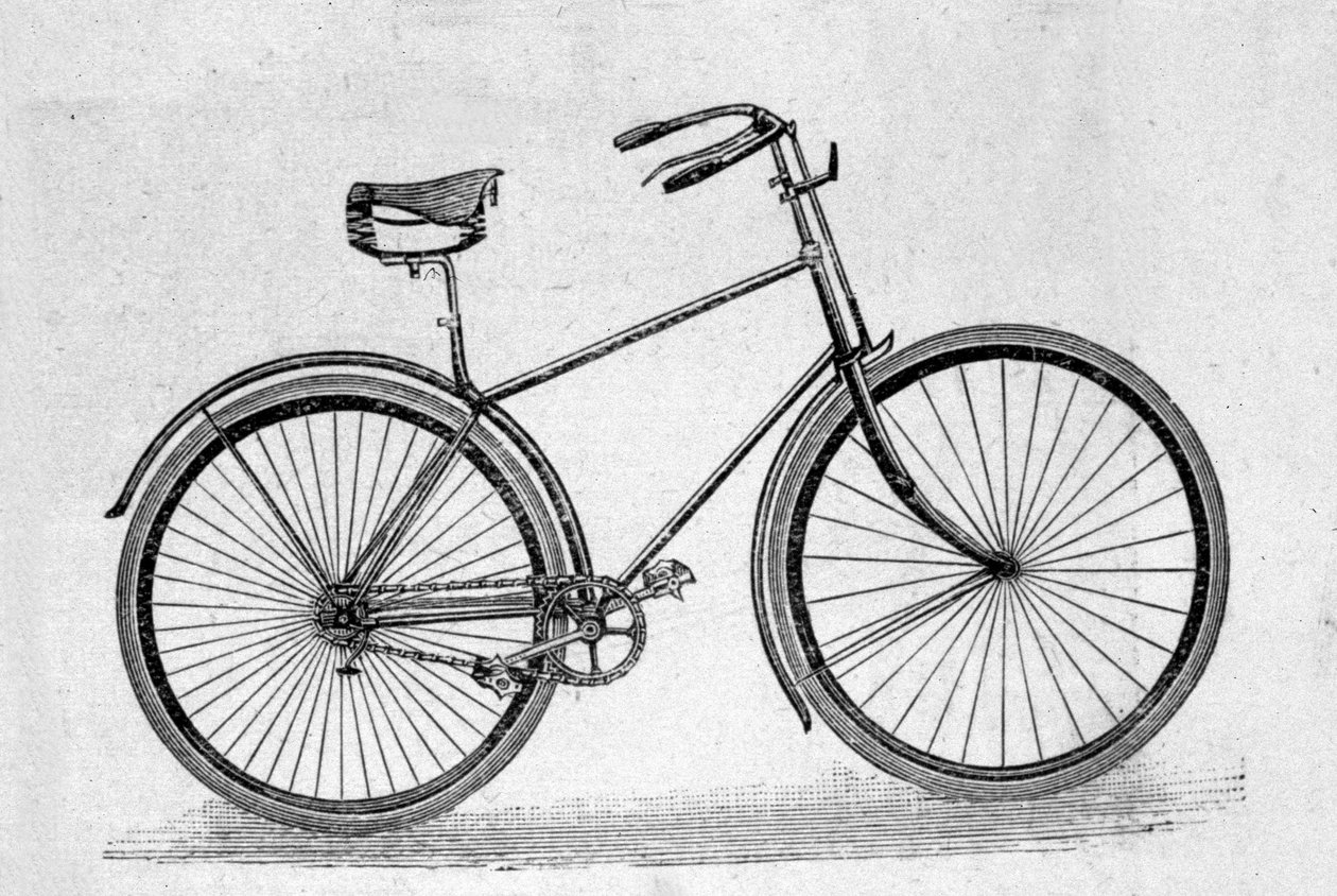 Dutý gumový model jízdního kola. od Unknown artist