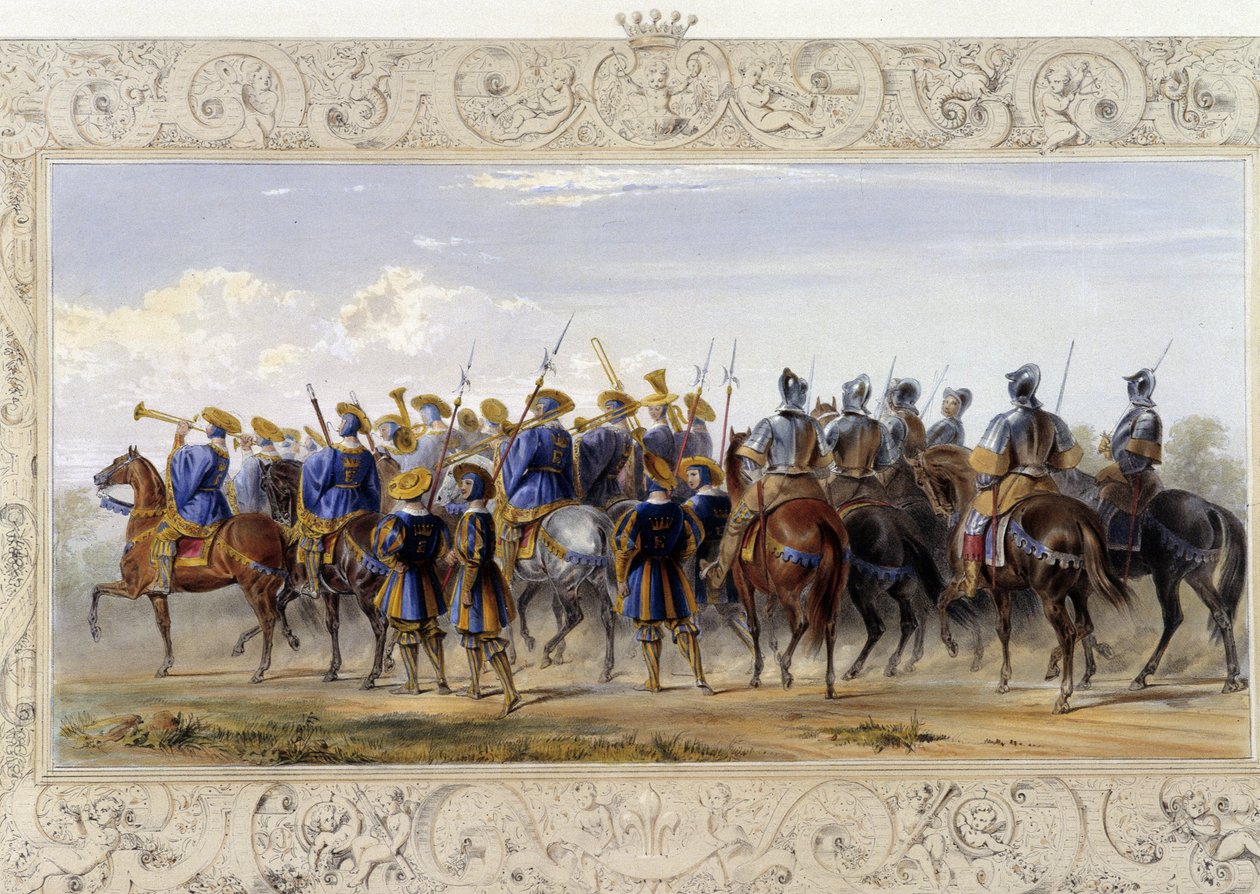 Horseback Guards - v "" Knight of England" od J. Whatmana, ed. T. M