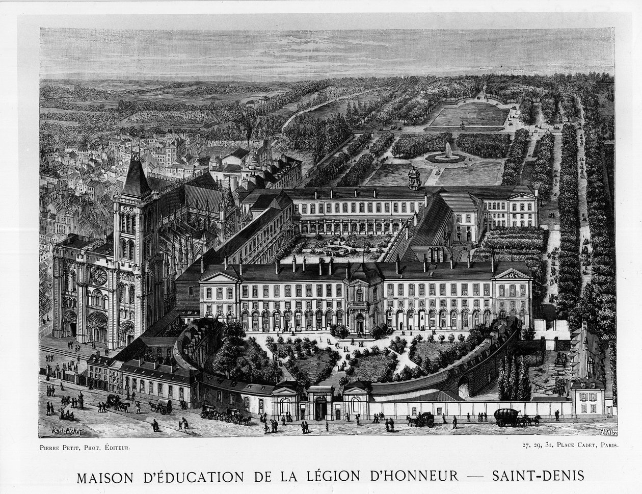 Dům vzdělávání Čestné legie, Saint-Denis od Unknown artist