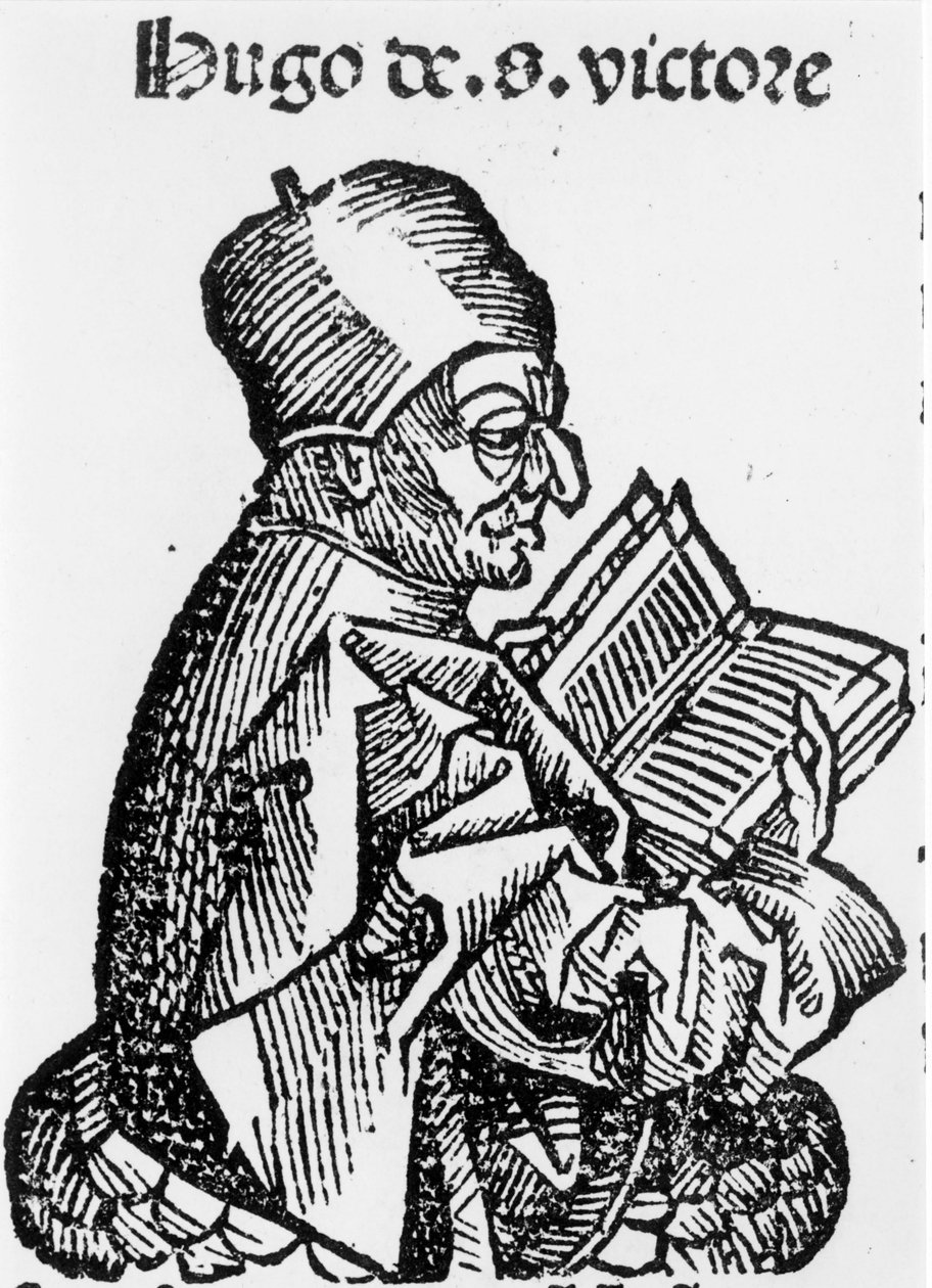 Hugh ze Svatého Viktora, xylografie od Hartmanna Schedela „“ Kroniky Norimberku““ 1493 od Unknown artist