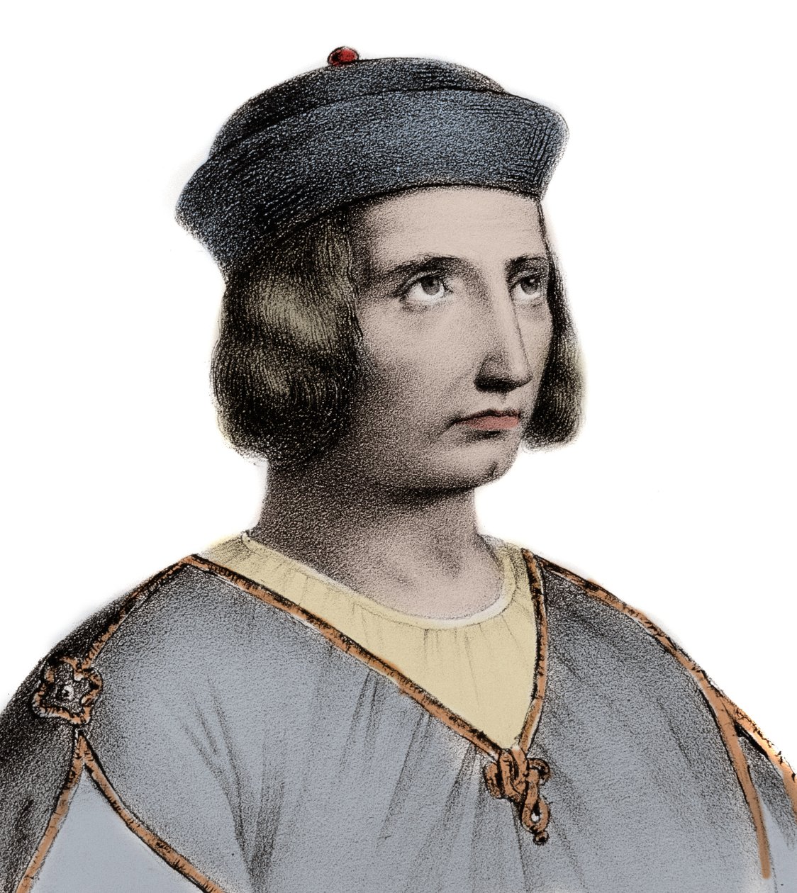 Humbert III., hrabě Savojský - Humbert III. Savojský (Humbert III. z Maurienne) blahoslavený 1136-1189 - rytina od Unknown artist