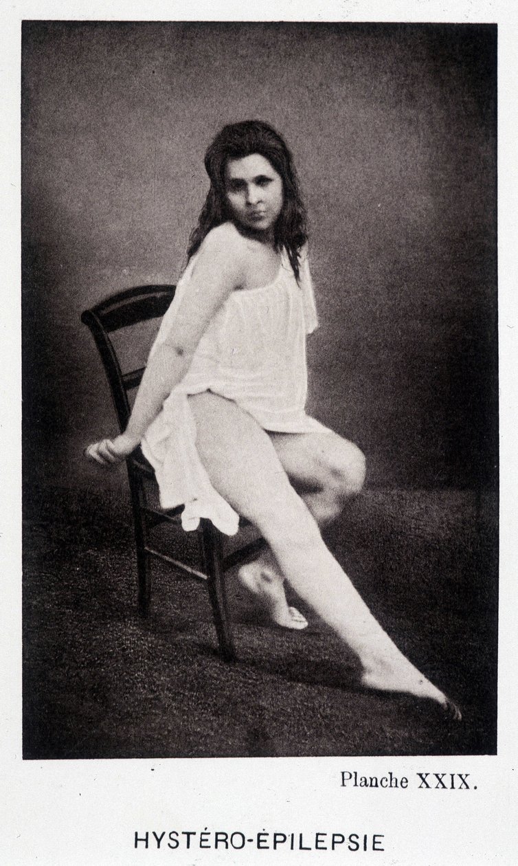 Hystero Epilepsie - Kontraktura v „“ Fotografické ikonografii Salpétrière: služba pana Charcota“ od Paula Regnarda a Bourneville od Unknown artist