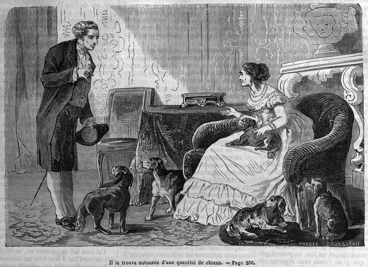 Ilustrace pro „La Chartreuse de Parma“ od Stendhala v „Le Diary du dimanche“ z roku 1872. od Unknown artist