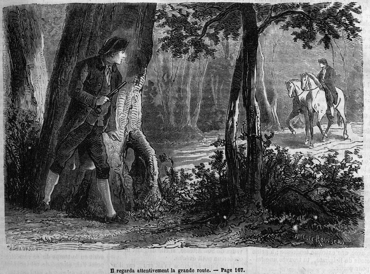 Ilustrace pro „La Chartreuse de Parma“ od Stendhala v „Le Diary du dimanche“ z roku 1872. od Unknown artist