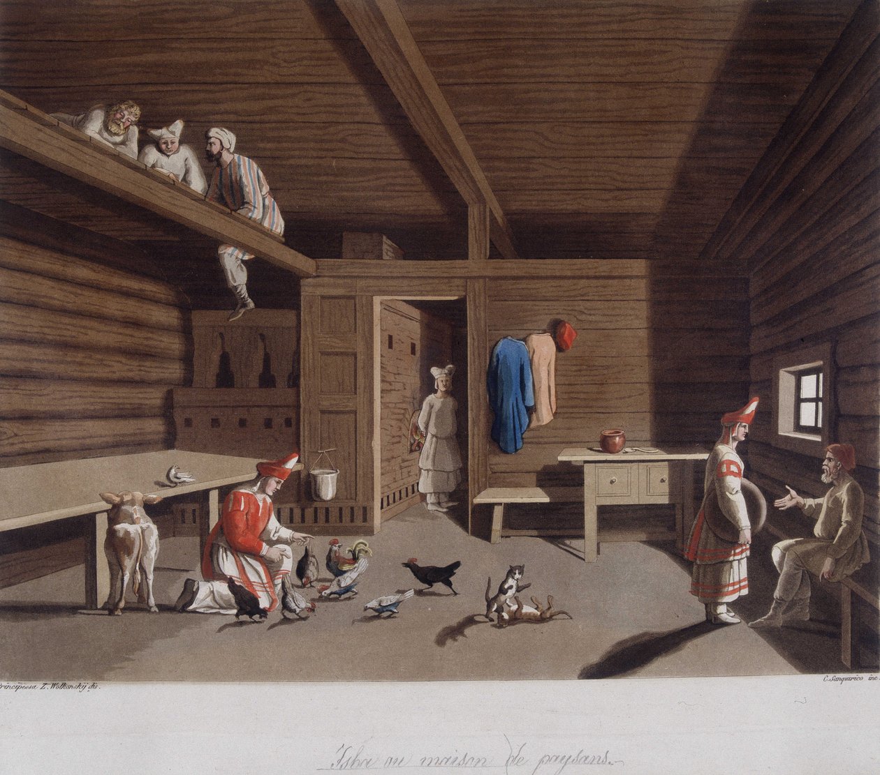 V „Starý a moderní kostým“ 1819-1820, Ferrario. od Unknown artist