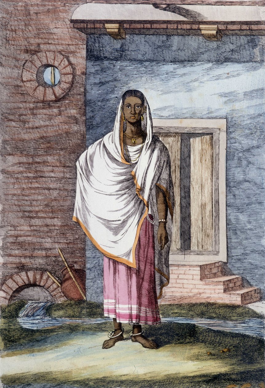 Indická kultura a civilizace: Hidjera, balerína v Indii. od Unknown artist