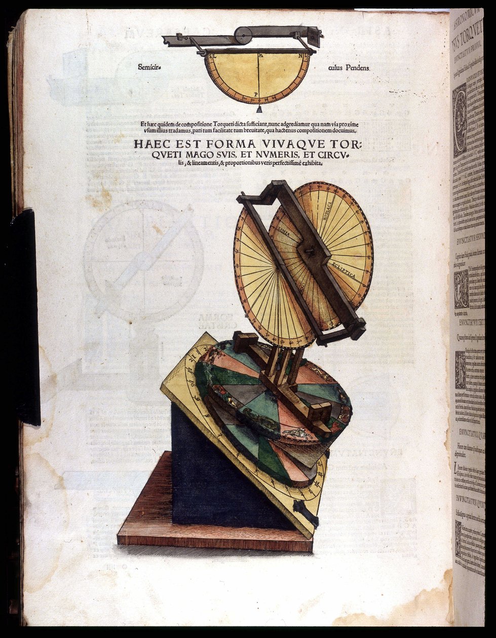 Nástroj astronomie - v „“Astronomicon caesarum“, pojednání ze 16. století. od Unknown artist
