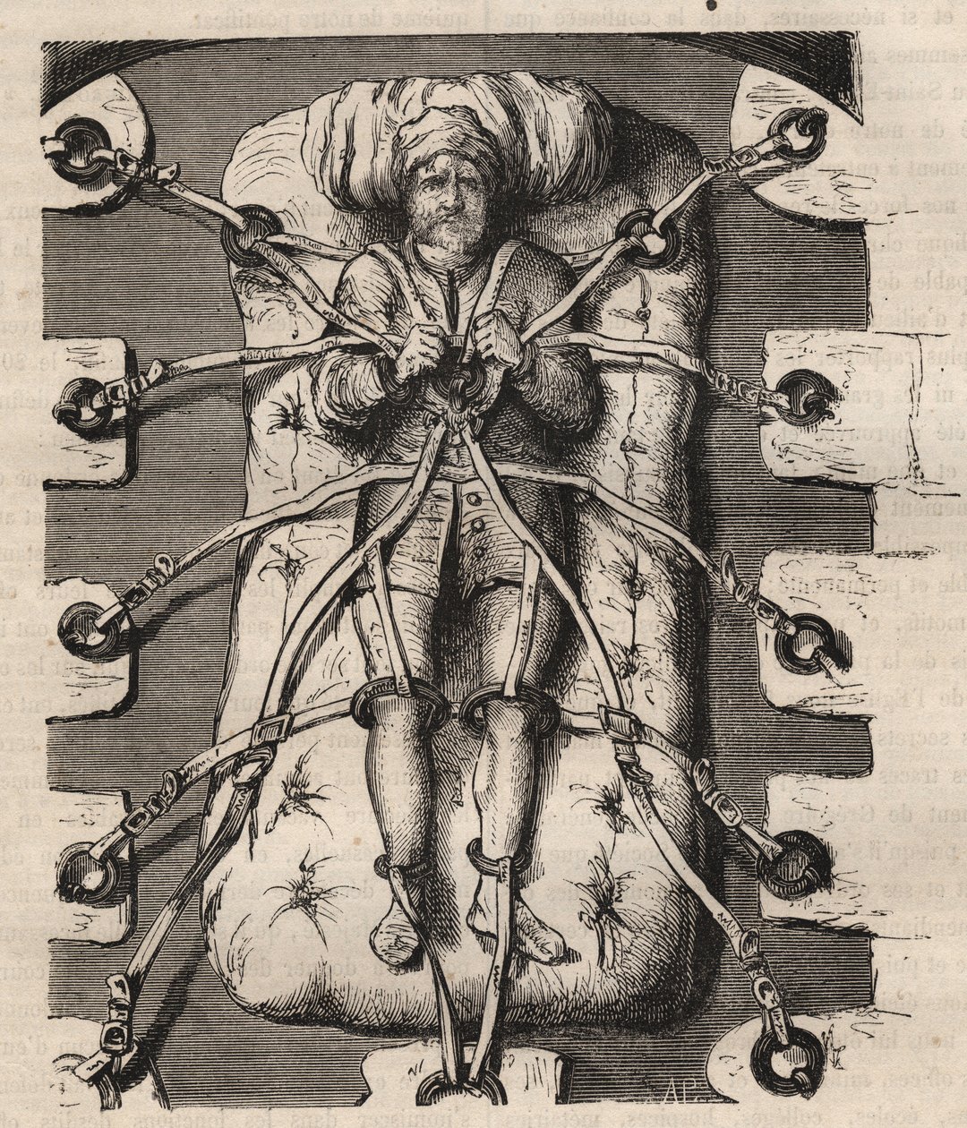 Výslech Roberta Francoise Damiense (Robert-Francois Damier od Unknown artist