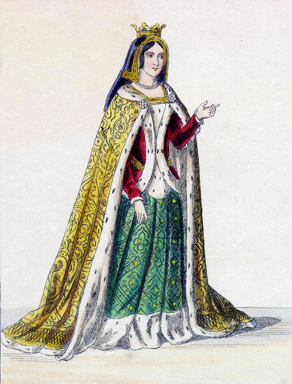Isabella I. Kastilská, známá jako katolička (1451-1504), královna Kastilie. od Unknown artist