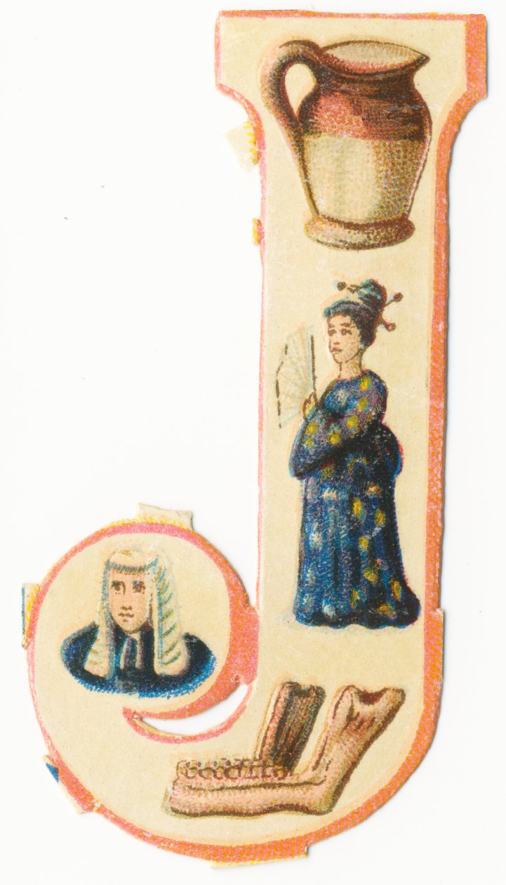J: jar, japonština, čelist, soudce (barva litho) od Unknown artist