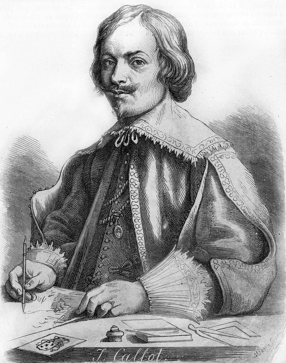 Jacques Callot francouzský kreslíř a rytec (Nancy od Unknown artist