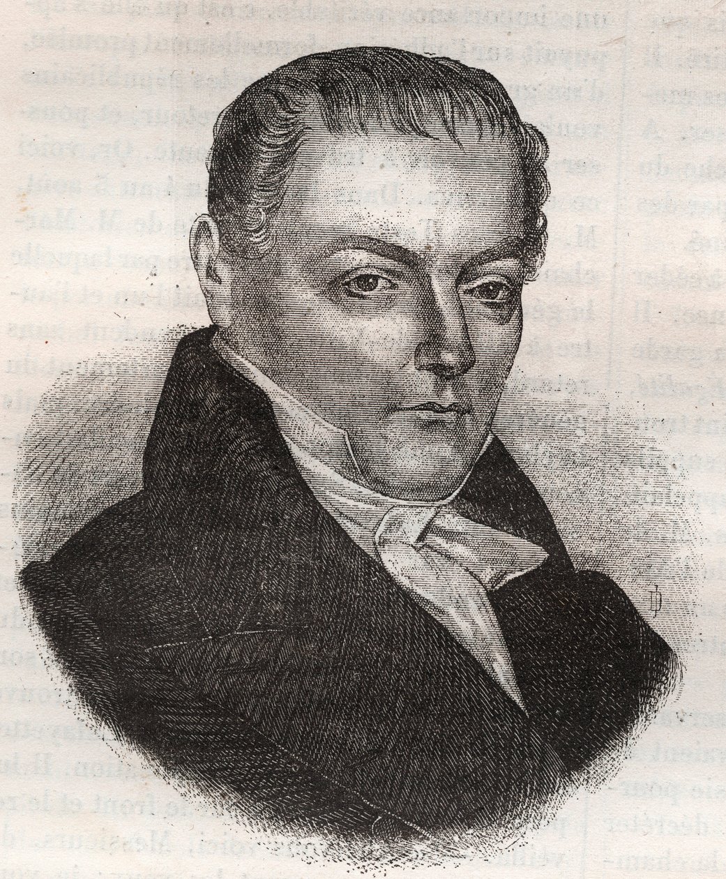 Jacques Francois Nicolas Bavoux 1774-1848 soudce a politik - od Unknown artist