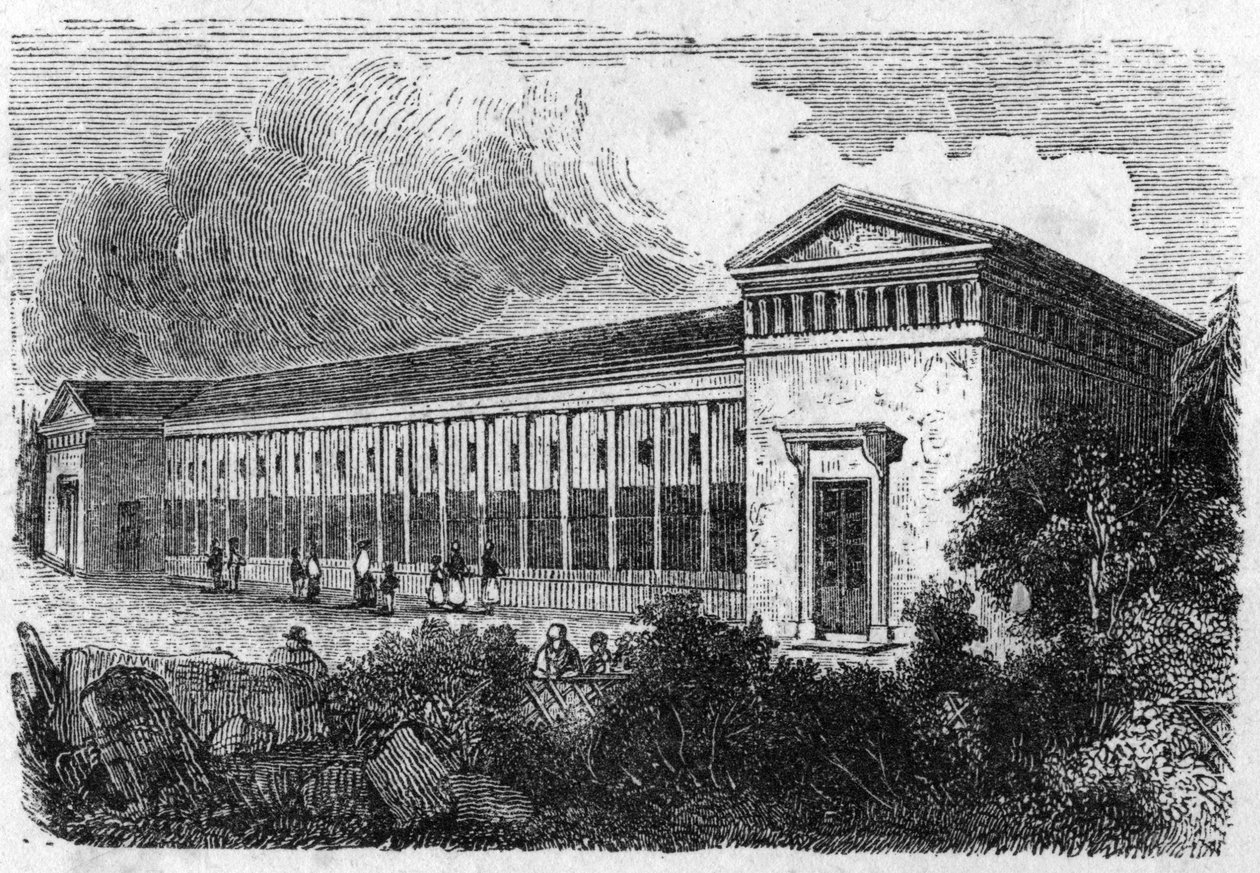 Jardin des Plantes v Paříži v roce 1861: chata dravých zvířat. od Unknown artist