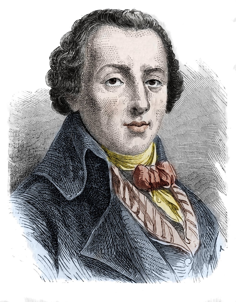 Jean-Antoine (Jean Antoine) Roucher (1745-1794), francouzský básník. od Unknown artist