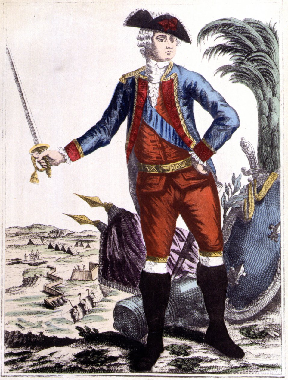 Jean-Baptiste Donatien de Vimeur, hrabě z Rochambeau (1725 - 1807), generálporučík King