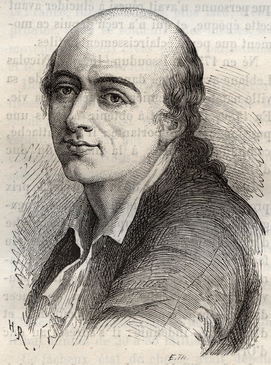 Jean-Claude Delametherie (Jean Claude la metherie) (1743-1817) francouzský přírodovědec, mineralog a paleontolg. od Unknown artist