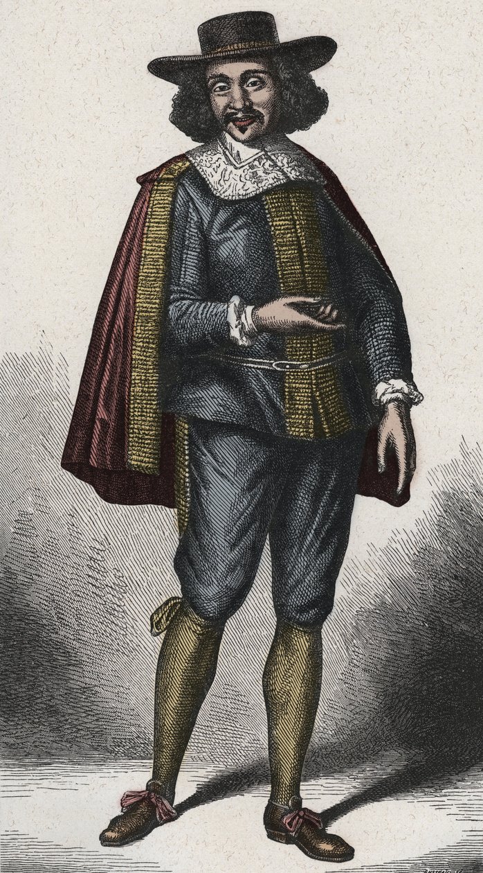 Jean Baptiste Poquelin Moliere 1622-1673 - (Jean-Baptiste Poquelin od Unknown artist