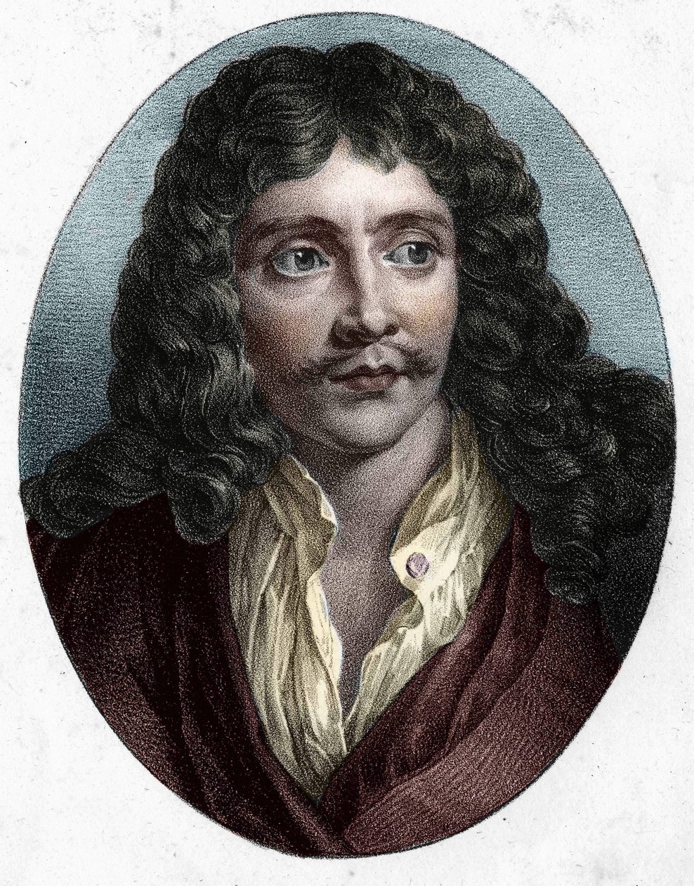 Jean Baptiste Poquelin řekl Molière (1622 - 1673). od Unknown artist