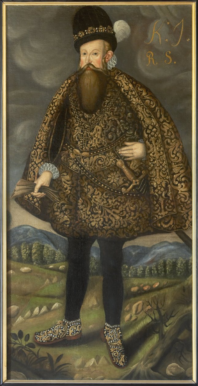 Jean III roi de Suede - Portrét švédského krále Jana III. (1537-1592), Anonym. Olej na plátně. Rozměr: 195 x 98 cm. Národní muzeum Stockholm od Unknown artist