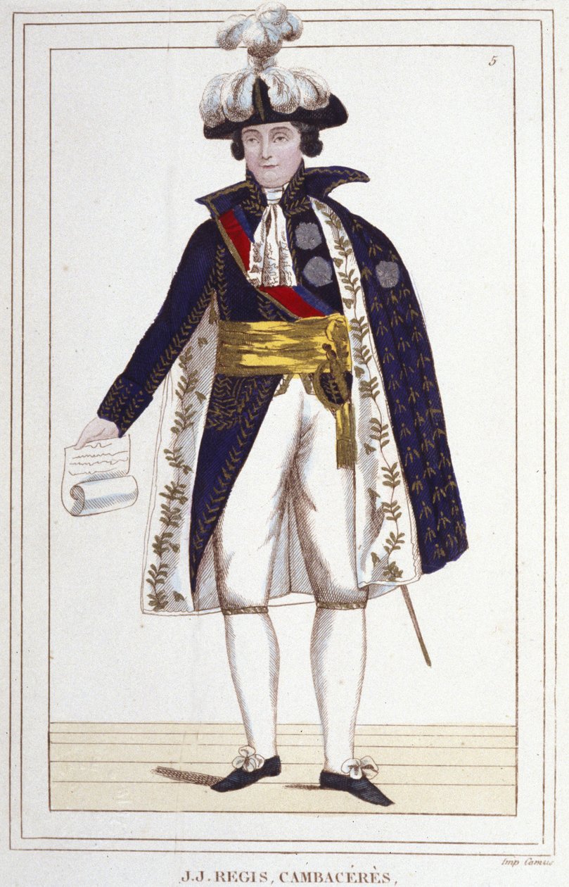 Jean Jacques Régis de Cambacérès (1753-1824), francouzský právník a politik. Rytina z roku 1830. od Unknown artist