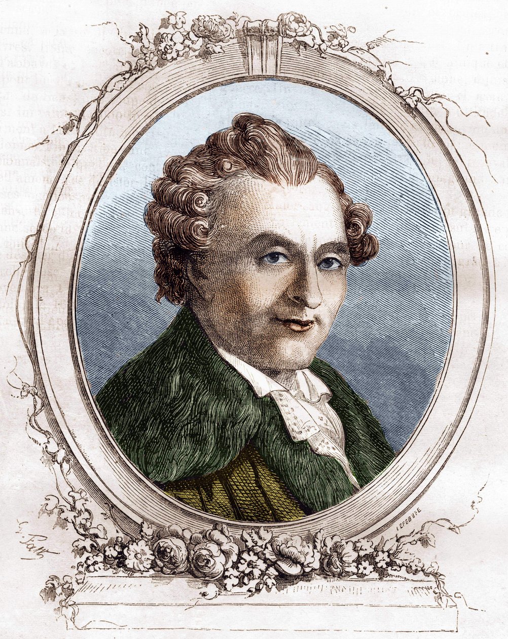 Jean Michel Sedaine. Francouzský dramatický autor 1719-1797. od Unknown artist