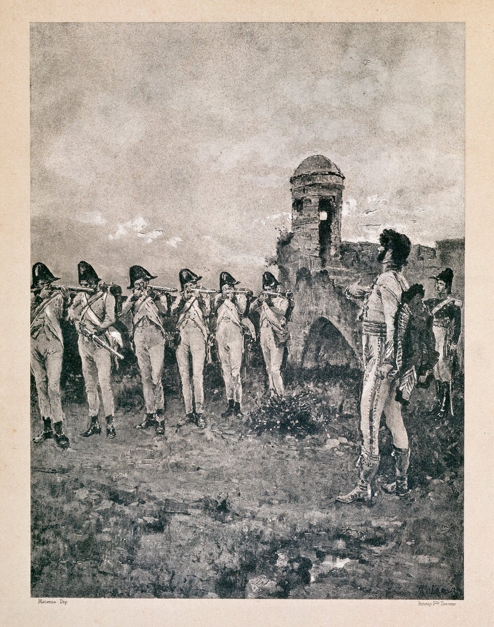 Joachim Murat (1767-1815), marechal Francie, král Neapole, zastřelen 13. 10. 1815 v Kalábrii Dobové tisky. od Unknown artist