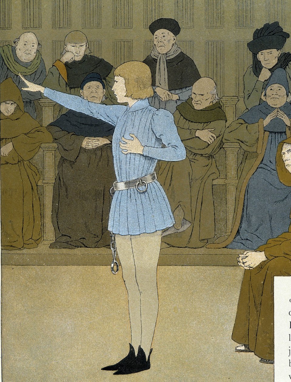 Johanka z Arku přísahala u soudu - Maurice Boutet de Monvel od Unknown artist